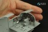 Quinta Studio QD32204 B-25J Mitchell Gun nose 3D-Printed & coloured Interior on decal paper (HK models) 1/32